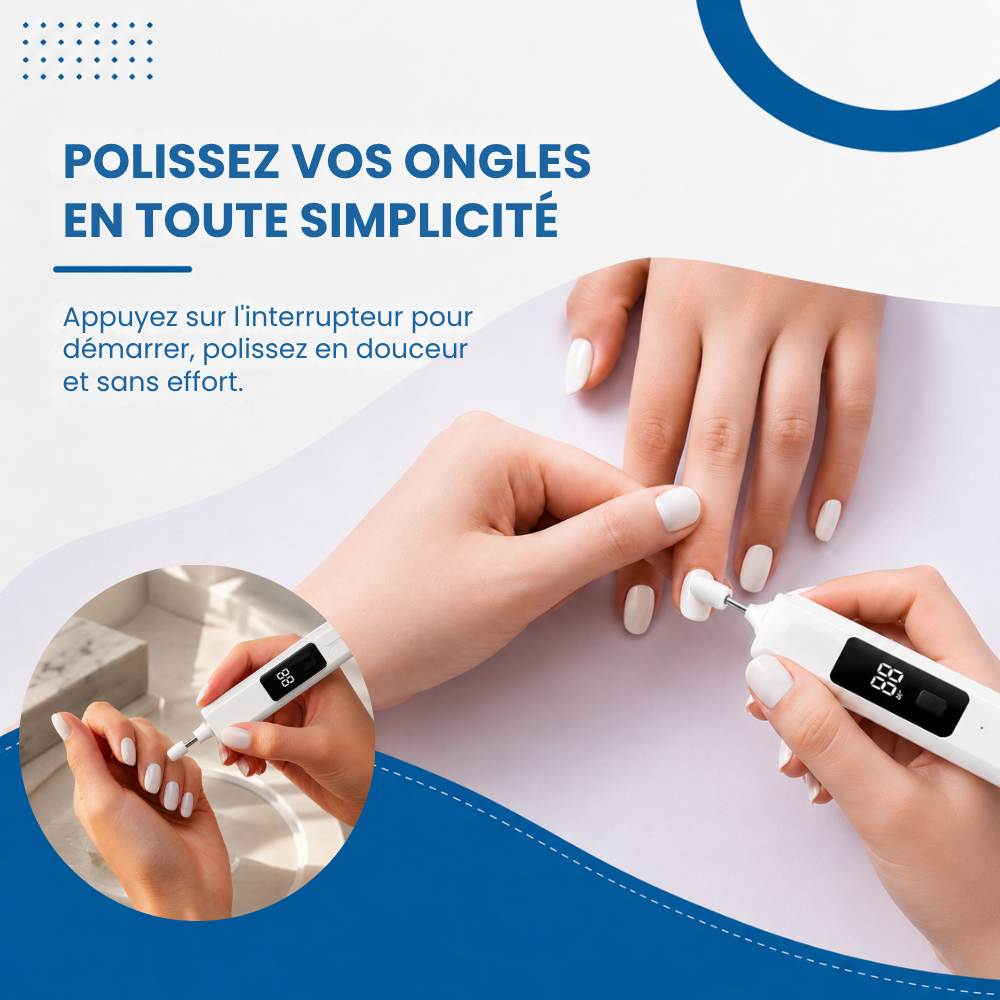 Electric Manicure Pen – Files & Buffs Your Nails Quietly