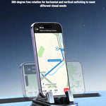 2026 New Car Phone Mount Anti Slip Silicone Dashboard Phone Holder 360-Degree Free Rotation Universal Head-Up Navigation Holder
