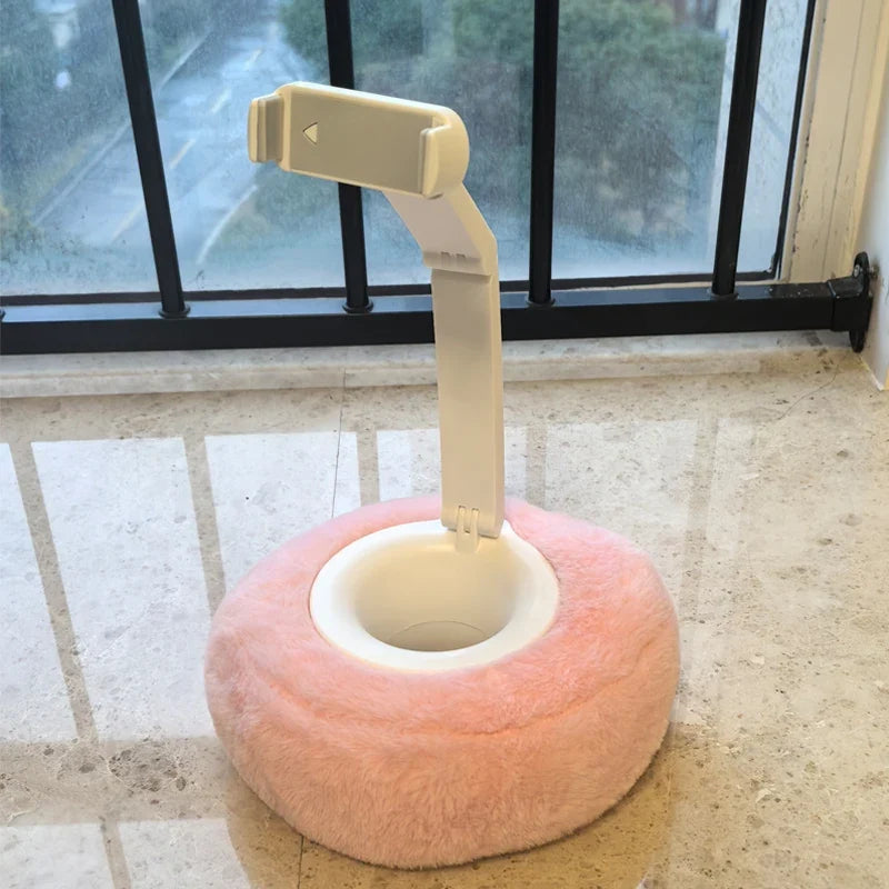 Pillow phone stand pink