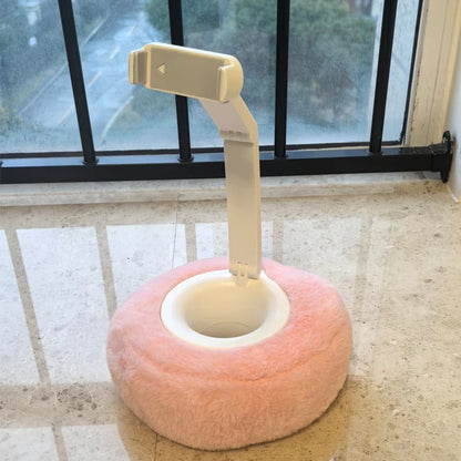 Pillow phone stand pink