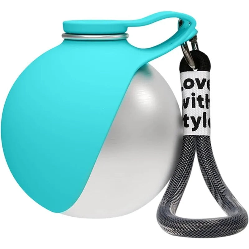 Portable Dog Water Bottle with Built-In Bowl