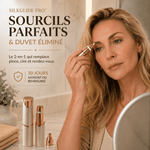 SilkGlide Pro™ – Épilateur visage 2-en-1 pour une peau lisse et douce