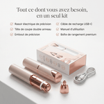 SilkGlide Pro™ – Épilateur visage 2-en-1 pour une peau lisse et douce