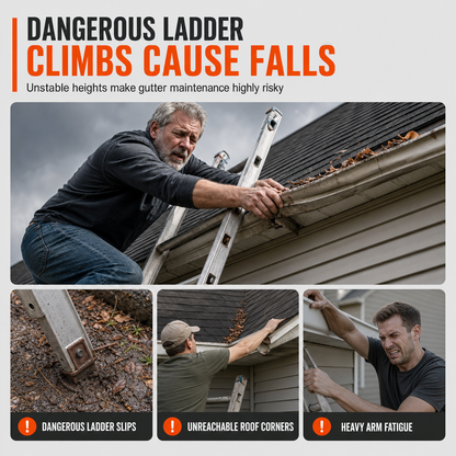 Gutter Cleaner From the Ground – No More Ladder